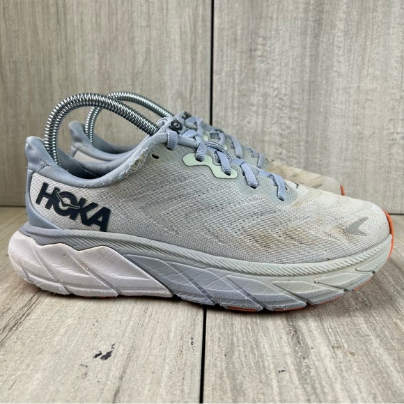 Hoka One One Arahi 6 Grey Running Sneaker Comfort Shoe Women’s Size 6.5 B - Picture 3 of 10
